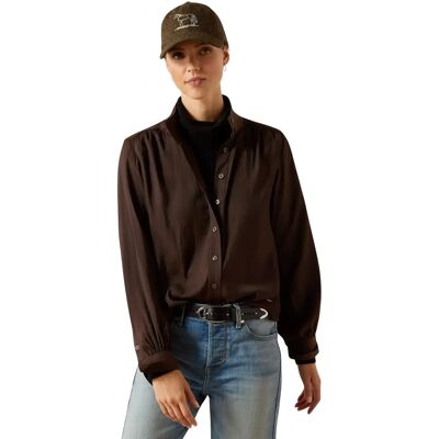 Vrouwenblouse Ariat Kildwick Marron S Vrouwenblouse Ariat Kildwick Marron S