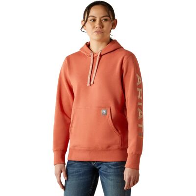 Dames Hoodie Ariat Rebar Graphic Orange M Dames Hoodie Ariat Rebar Graphic Orange M