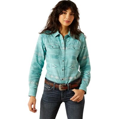Dameshemd Ariat Montana Bleu M Dameshemd Ariat Montana Bleu M