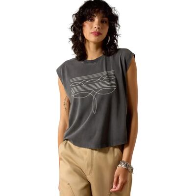 Dames mouwloos T-shirt Ariat Dallas Gris 2XL Dames mouwloos T-shirt Ariat Dallas Gris 2XL