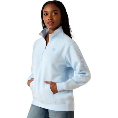 Dames sweatshirt met 1/2 rits Ariat Foundation Bleu M Dames sweatshirt met 1/2 rits Ariat Foundation Bleu M