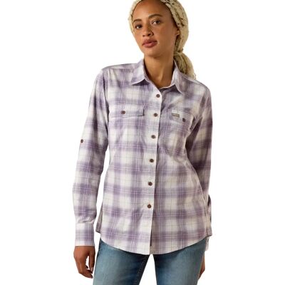 Dameshemd Ariat Rebar Violet S Dameshemd Ariat Rebar Violet S