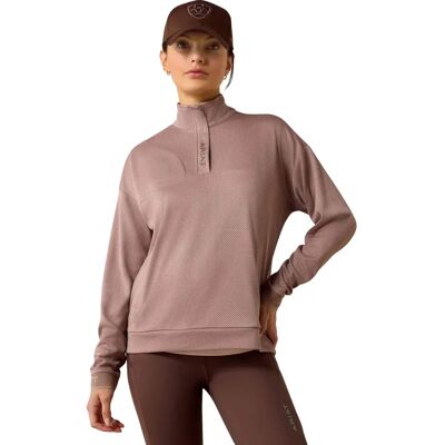 Damestrui met 1/2 rits Ariat Breathe Marron S Damestrui met 1/2 rits Ariat Breathe Marron S