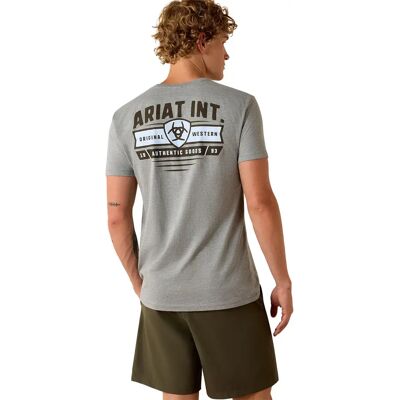 T-shirt Ariat Banner Gris S T-shirt Ariat Banner Gris S