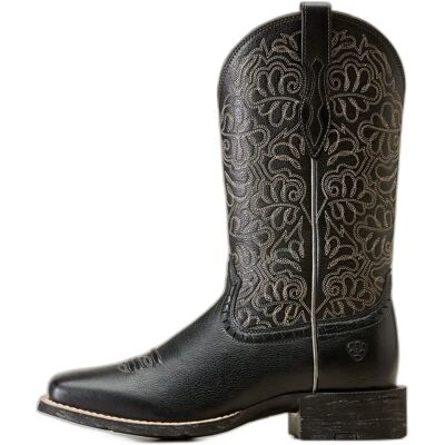 Leren westernlaarzen voor dames Ariat Round Up Remuda Noir 36 Leren westernlaarzen voor dames Ariat Round Up Remuda Noir 36