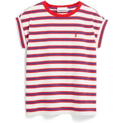 Gestreept T-shirt Armedangels Idaara Rouge S Gestreept T-shirt Armedangels Idaara Rouge S