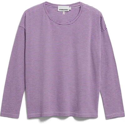 Dames-T-shirt met lange mouwen Armedangels Xianaa Violet XS Dames-T-shirt met lange mouwen Armedangels Xianaa Violet XS