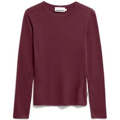 Dames-T-shirt met lange mouwen Armedangels Maiaa Rouge M Dames-T-shirt met lange mouwen Armedangels Maiaa Rouge M
