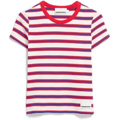Dames-T-shirt Armedangels Kardaa Rayé Rouge XL Dames-T-shirt Armedangels Kardaa Rayé Rouge XL