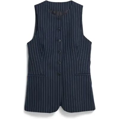 Lang damesvest Armedangels pinstripe Noir XS Lang damesvest Armedangels pinstripe Noir XS