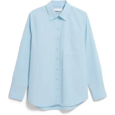 Langarmshirt van popeline Armedangels Bleu S Langarmshirt van popeline Armedangels Bleu S