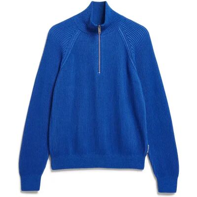 Pull vanisé dames Armedangels Troyer Bleu L Pull vanisé dames Armedangels Troyer Bleu L