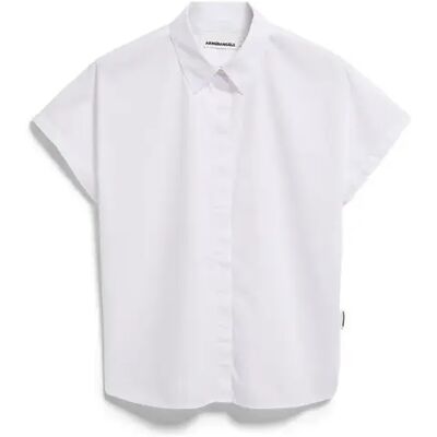 Vrouwenblouse Armedangels Popline Larisaana Blanc XL Vrouwenblouse Armedangels Popline Larisaana Blanc XL