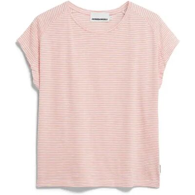 Dames-T-shirt ARMEDANGELS Oneliaa Lovely Stripes Rose M Dames-T-shirt ARMEDANGELS Oneliaa Lovely Stripes Rose M