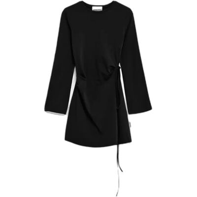 Korte jersey jurk slim fit vrouw ARMEDANGELS Ceetaa Noir S Korte jersey jurk slim fit vrouw ARMEDANGELS Ceetaa Noir S