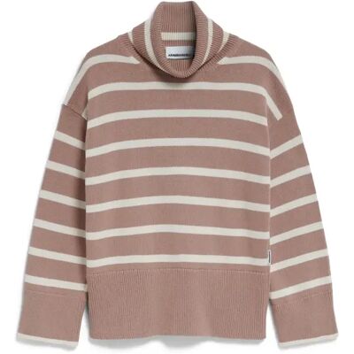 Damespull ARMEDANGELS Chanaa Stripes Marron L Damespull ARMEDANGELS Chanaa Stripes Marron L