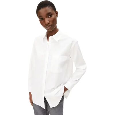Dameshemd ARMEDANGELS Maalgaa Blanc S Dameshemd ARMEDANGELS Maalgaa Blanc S