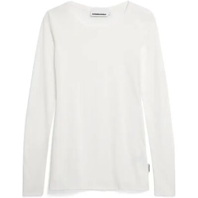 T-shirt met lange mouwen voor dames ARMEDANGELS Einiaara Soft Blanc XL T-shirt met lange mouwen voor dames ARMEDANGELS Einiaara Soft Blanc XL