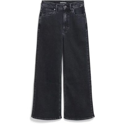 Dames Wide Leg Jeans ARMEDANGELS Murliaa Cropped Noir 25x32 Dames Wide Leg Jeans ARMEDANGELS Murliaa Cropped Noir 25x32