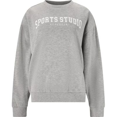 Dames sweatshirt met ronde hals Athlecia Giannis Gris 44 Dames sweatshirt met ronde hals Athlecia Giannis Gris 44