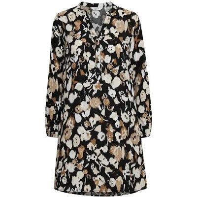 Vrouwen viscose jurk b.young Josa Beige 36 Vrouwen viscose jurk b.young Josa Beige 36