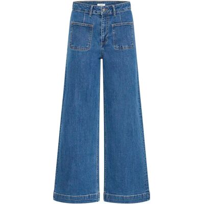Dames wijde jeans b.young BYKomma Bleu 34 Dames wijde jeans b.young BYKomma Bleu 34