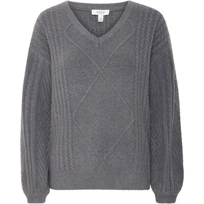 V-hals trui dames b.young Medi Beige S V-hals trui dames b.young Medi Beige S