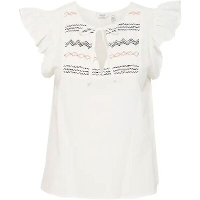 Vrouwenblouse b.young Ipalie Blanc 38 Vrouwenblouse b.young Ipalie Blanc 38