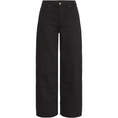 Damesjeans b.young Lydia Wide Noir 25 Damesjeans b.young Lydia Wide Noir 25