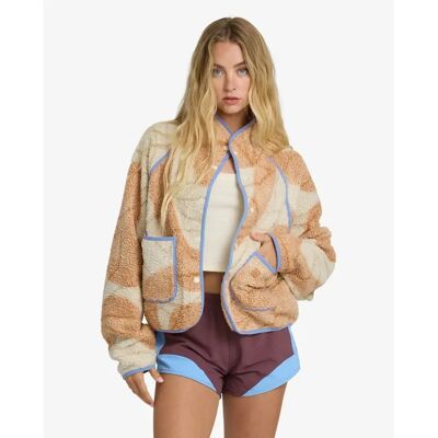 Damesfleece Billabong Dawney Snap Up Blanc S Damesfleece Billabong Dawney Snap Up Blanc S