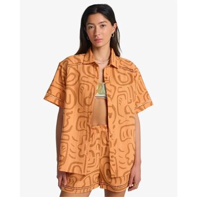 Dameshemd Billabong Summers End Shirt Orange S Dameshemd Billabong Summers End Shirt Orange S