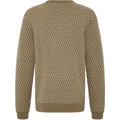Trui Blend BHDong Crew Marron M Trui Blend BHDong Crew Marron M