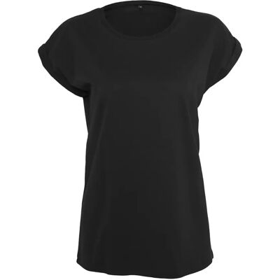 Dames T-shirt organisch Build Your Brand Noir XS Dames T-shirt organisch Build Your Brand Noir XS