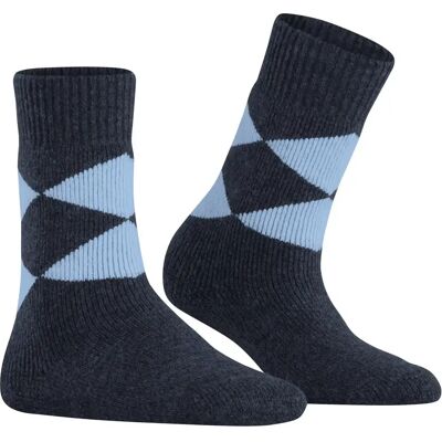Vrouwensokken met nopjes Burlington Cosy Argyle Bleu 36/41 Vrouwensokken met nopjes Burlington Cosy Argyle Bleu 36/41