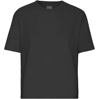 Dames-T-shirt Colorful Standard Organic Boxy deep black Noir XS Dames-T-shirt Colorful Standard Organic Boxy deep black Noir XS