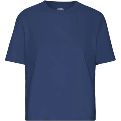Dames-T-shirt Colorful Standard Organic Boxy marine blue Bleu L Dames-T-shirt Colorful Standard Organic Boxy marine blue Bleu L