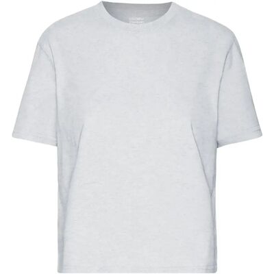 Dames-T-shirt Colorful Standard Organic Boxy snow melange Gris S Dames-T-shirt Colorful Standard Organic Boxy snow melange Gris S