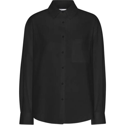 Damesoverhemd Colorful Standard Organic Deep Black Noir L Damesoverhemd Colorful Standard Organic Deep Black Noir L