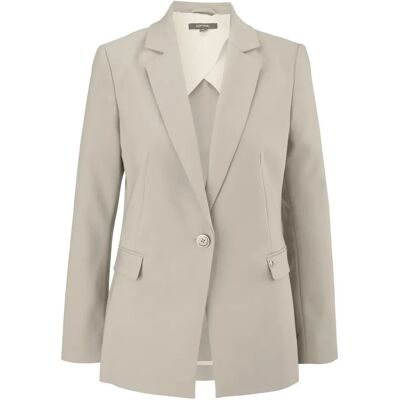 Satijnen Blazer Dames COMMA Beige 44 Satijnen Blazer Dames COMMA Beige 44