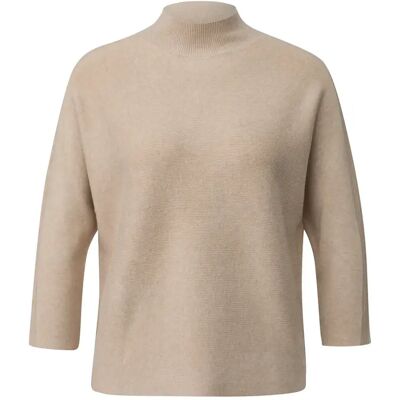 Halslijn trui met vleermuismouwen 3/4 vrouw COMMA Beige 44 Halslijn trui met vleermuismouwen 3/4 vrouw COMMA Beige 44