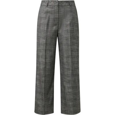 Vrouwen geruit culotte-pantalon COMMA Noir 46 Vrouwen geruit culotte-pantalon COMMA Noir 46