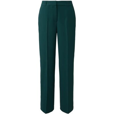 Marlène-stijl crêpe kostuum broek met voorgevormde taille vrouw COMMA Vert 36 Marlène-stijl crêpe kostuum broek met voorgevormde taille vrouw COMMA Vert 36