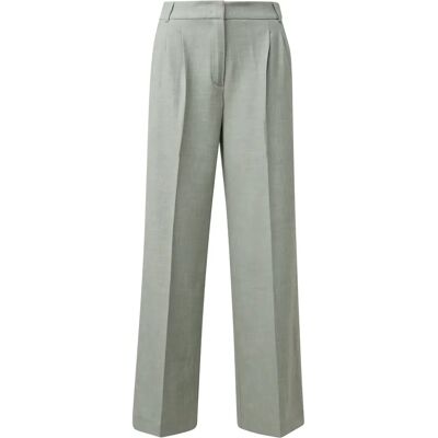 Pantalon kostuum taille mid-high flatterend dames COMMA Turquoise 34 Pantalon kostuum taille mid-high flatterend dames COMMA Turquoise 34