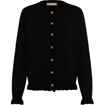 Damesvest CULTURE Clare Annemarie Frill Noir L Damesvest CULTURE Clare Annemarie Frill Noir L