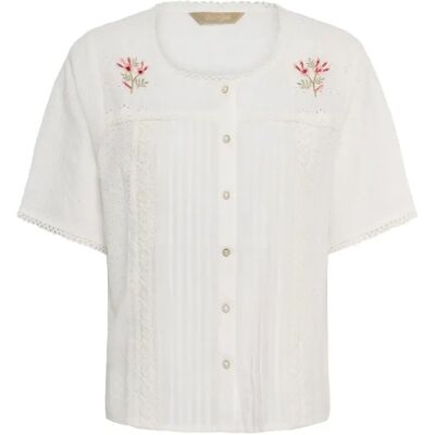 Vrouwenblouse CULTURE CUvelveta Blanc L Vrouwenblouse CULTURE CUvelveta Blanc L