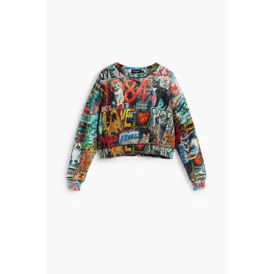 Dames sweatshirt Desigual Noir L Dames sweatshirt Desigual Noir L