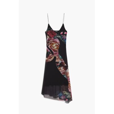 Bloemige jurk voor dames Desigual Lacroix Noir L Bloemige jurk voor dames Desigual Lacroix Noir L