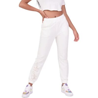 Basis joggingsbroek met geborduurd logo voor vrouwen Project X Paris Blanc XS Basis joggingsbroek met geborduurd logo voor vrouwen Project X Paris Blanc XS