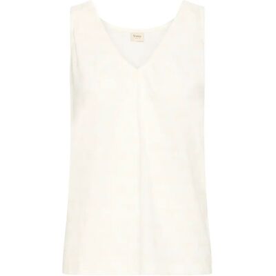 Damestanktop fransa Sania 1 Blanc 2XL Damestanktop fransa Sania 1 Blanc 2XL