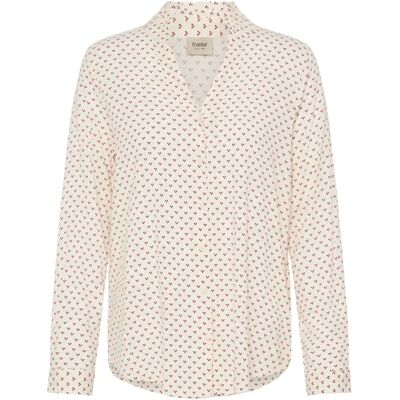 Vrouwenblouse fransa FRJustine 1 Blanc L Vrouwenblouse fransa FRJustine 1 Blanc L